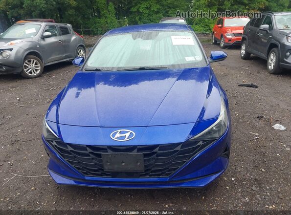 KMHLS4AG2PU595958 2023 HYUNDAI ELANTRA Blue Instrument cluster view
