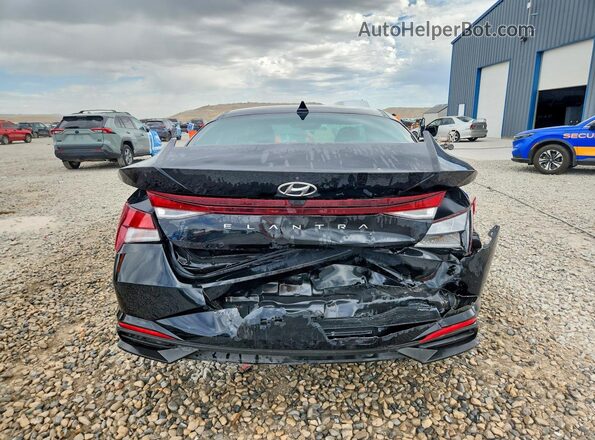 KMHLS4AG3MU103160 2021 HYUNDAI ELANTRA Black უკანა ხედი