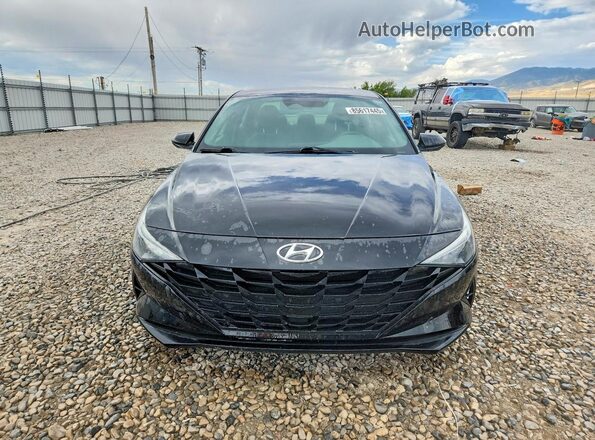 KMHLS4AG3MU103160 2021 HYUNDAI ELANTRA Black წინა ხედი