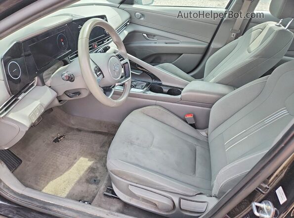 KMHLS4AG3MU103160 2021 HYUNDAI ELANTRA Black წინა სალონის ხედი