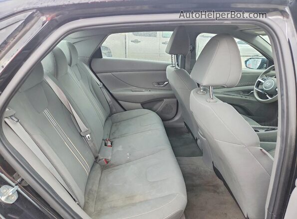 KMHLS4AG3MU103160 2021 HYUNDAI ELANTRA Black უკანა სავარძლების ხედი
