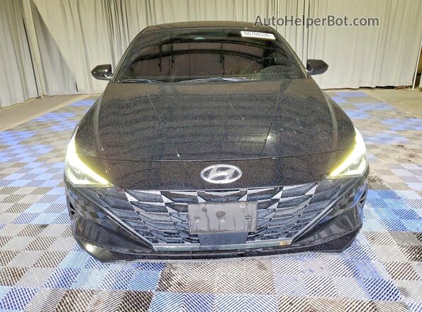 KMHLS4AG3NU233084 2022 HYUNDAI ELANTRA Black Widok z przodu