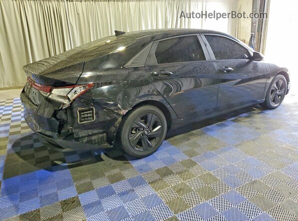 KMHLS4AG3NU233084 2022 HYUNDAI ELANTRA Black Tył prawy