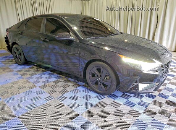 KMHLS4AG3NU233084 2022 HYUNDAI ELANTRA Black Przód prawy
