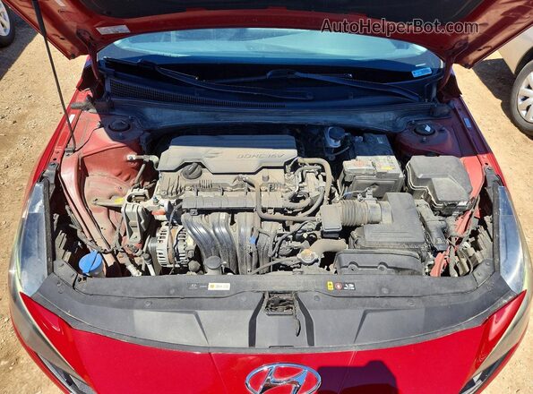KMHLS4AG3PU401325 2023 HYUNDAI ELANTRA Red Rear interior view