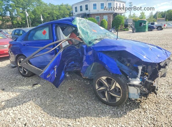 KMHLS4AG3PU445082 2023 HYUNDAI ELANTRA Blue Front right