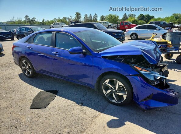 KMHLS4AG3PU463565 2023 HYUNDAI ELANTRA Blue წინა მარჯვენა