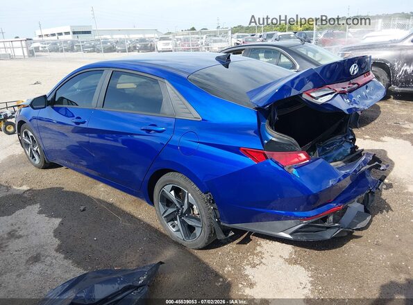 KMHLS4AG3PU481399 2023 HYUNDAI ELANTRA Blue Հետևի ձախ