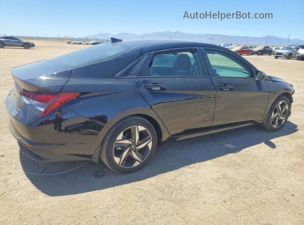 KMHLS4AG3PU515101 2023 HYUNDAI ELANTRA Черный Задняя правая четверть