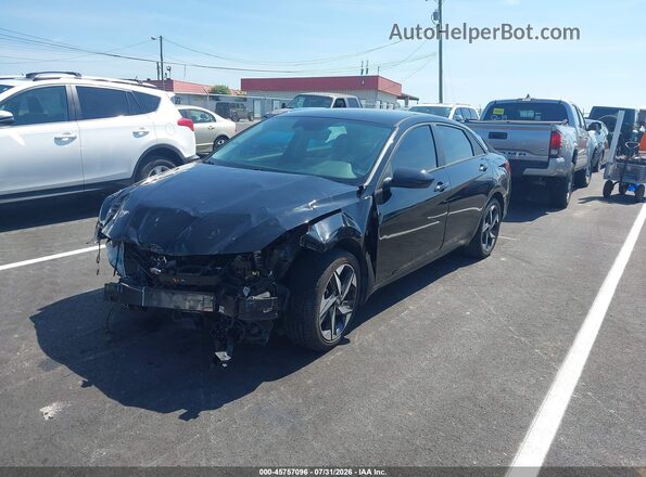 KMHLS4AG3PU563973 2023 HYUNDAI ELANTRA Black Передня ліва чверть