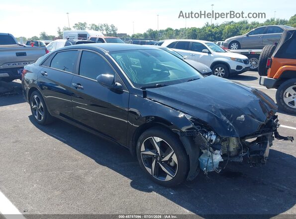 KMHLS4AG3PU563973 2023 HYUNDAI ELANTRA Black Вид щитка приладів