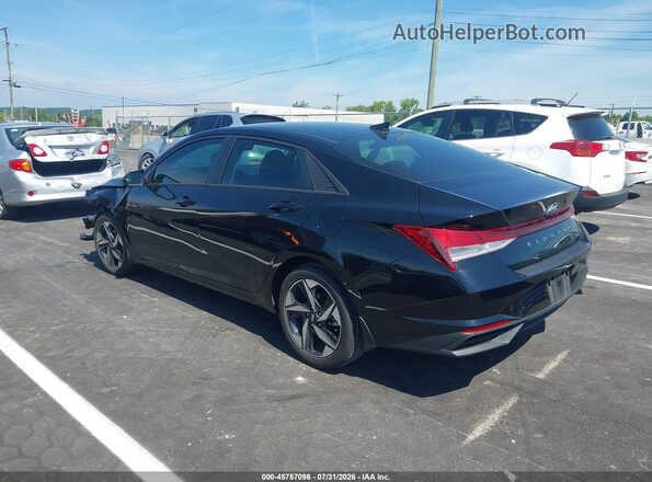 KMHLS4AG3PU563973 2023 HYUNDAI ELANTRA Black Вид задньої частини салону