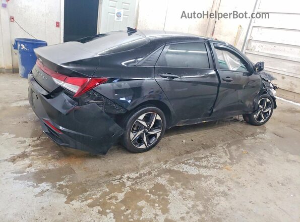 KMHLS4AG3PU615375 2023 HYUNDAI ELANTRA Black Tył prawy