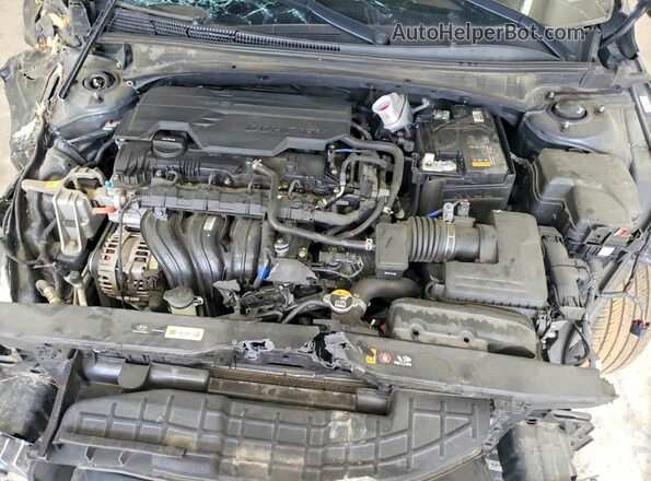 KMHLS4AG3PU615375 2023 HYUNDAI ELANTRA Black Widok wnętrza z tyłu