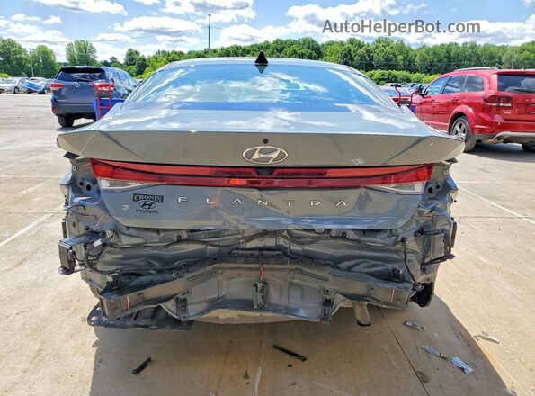 KMHLS4AG4NU367568 2022 HYUNDAI ELANTRA Gray უკანა ხედი