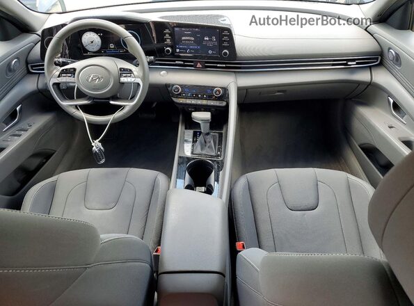 KMHLS4AG4NU367568 2022 HYUNDAI ELANTRA Gray წინა პანელის ხედი