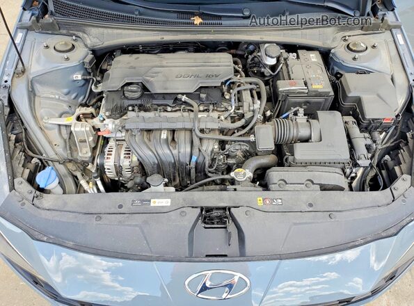 KMHLS4AG4NU367568 2022 HYUNDAI ELANTRA Gray უკანა სალონის ხედი