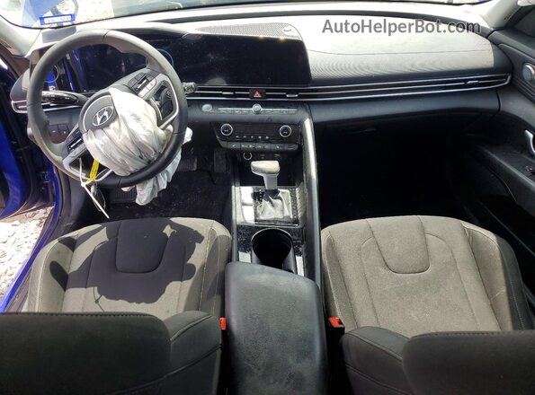 KMHLS4AG4PU439341 2023 HYUNDAI ELANTRA Blue Widok deski rozdzielczej