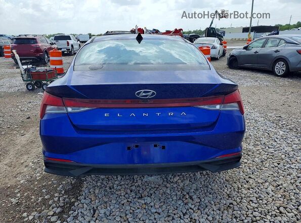 KMHLS4AG4PU439341 2023 HYUNDAI ELANTRA Blue Widok z tyłu
