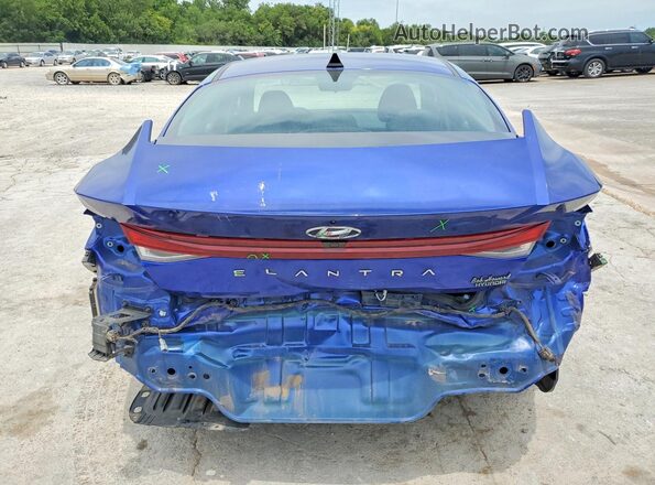 KMHLS4AG4PU445060 2023 HYUNDAI ELANTRA Blue Widok z tyłu