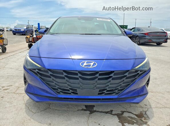 KMHLS4AG4PU445060 2023 HYUNDAI ELANTRA Blue Widok z przodu