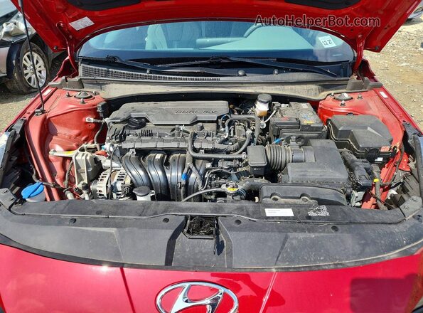 KMHLS4AG4PU459895 2023 HYUNDAI ELANTRA Красный Вид задней части салона