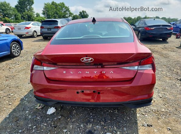 KMHLS4AG4PU459895 2023 HYUNDAI ELANTRA Красный Вид сзади