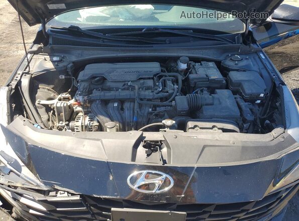 KMHLS4AG4PU466894 2023 HYUNDAI ELANTRA Black Вид задньої частини салону