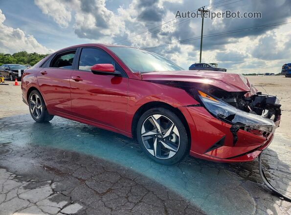 KMHLS4AG4PU482934 2023 HYUNDAI ELANTRA Красный Передняя правая четверть