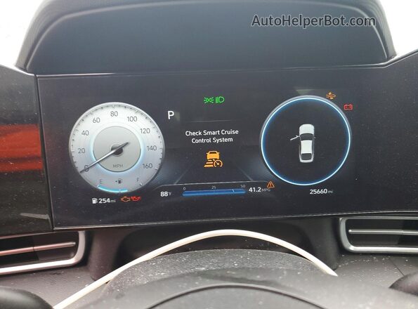 KMHLS4AG4PU549886 2023 HYUNDAI ELANTRA Black Вид щитка приладів