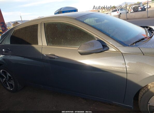 KMHLS4AG4PU599865 2023 HYUNDAI ELANTRA Gray უკანა სალონის ხედი