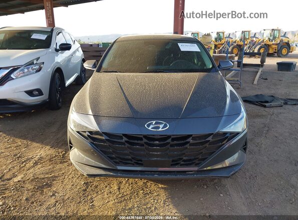 KMHLS4AG4PU599865 2023 HYUNDAI ELANTRA Gray ხელსაწყოთა პანელის ხედი