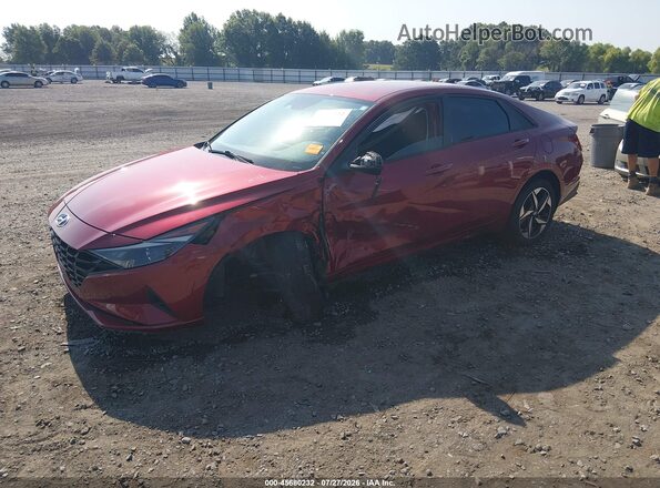 KMHLS4AG4PU621198 2023 HYUNDAI ELANTRA Red Передня ліва чверть