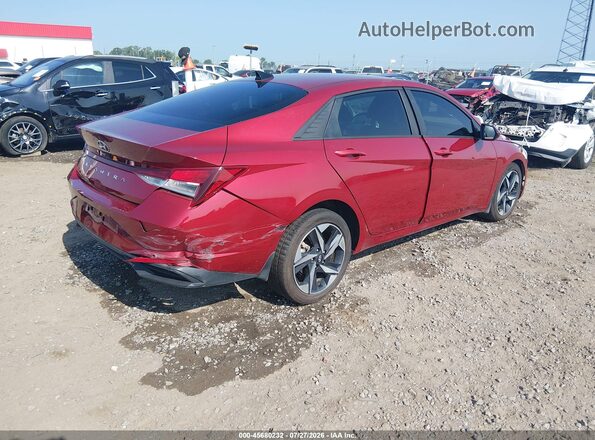 KMHLS4AG4PU621198 2023 HYUNDAI ELANTRA Red Задня права чверть