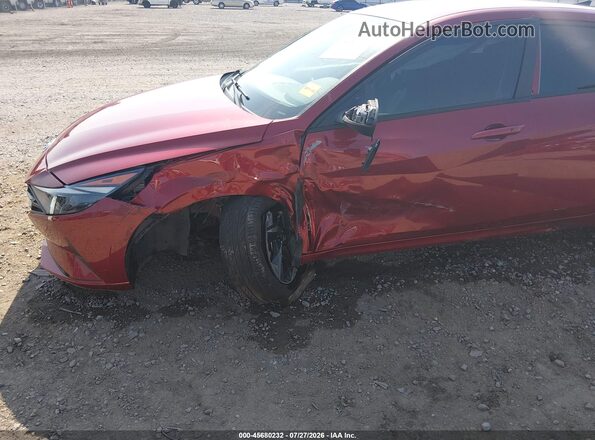 KMHLS4AG4PU621198 2023 HYUNDAI ELANTRA Red Вид спереду
