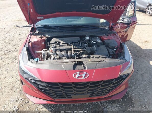 KMHLS4AG4PU621198 2023 HYUNDAI ELANTRA Red Вид ззаду