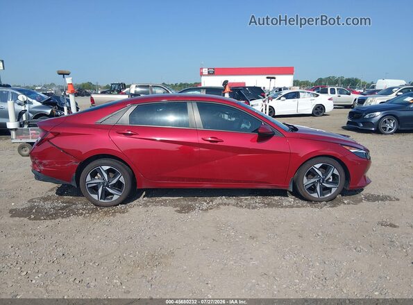 KMHLS4AG4PU621198 2023 HYUNDAI ELANTRA Red Вид задньої частини салону