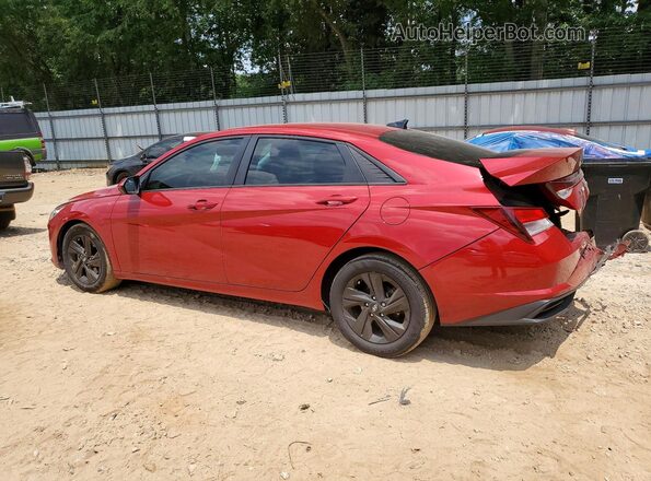 KMHLS4AG5MU211277 2021 HYUNDAI ELANTRA Red Հետևի ձախ