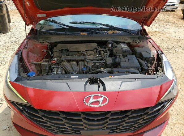 KMHLS4AG5MU211277 2021 HYUNDAI ELANTRA Red Սալոնի հետևի տեսք