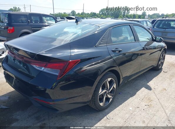 KMHLS4AG5PU507193 2023 HYUNDAI ELANTRA Black უკანა მარჯვენა