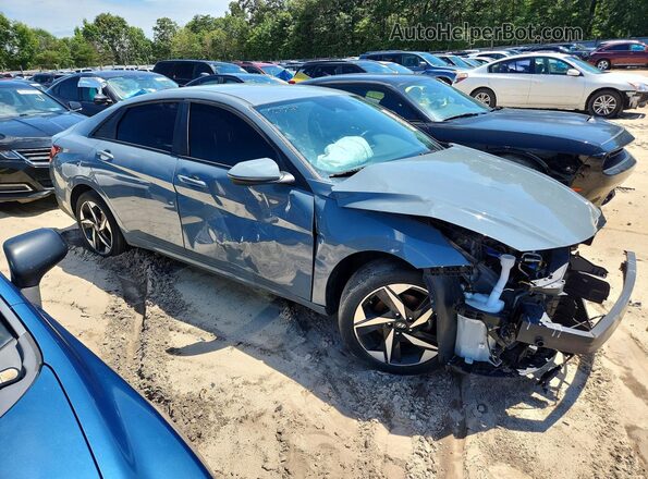 KMHLS4AG6PU446789 2023 HYUNDAI ELANTRA Gray Передня права чверть