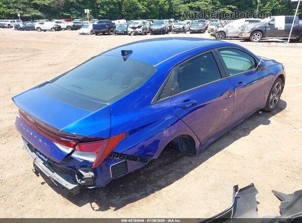 KMHLS4AG6PU487391 2023 HYUNDAI ELANTRA Blue Trasero derecho