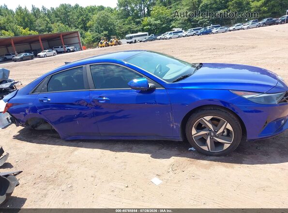 KMHLS4AG6PU487391 2023 HYUNDAI ELANTRA Blue Vista interior trasera