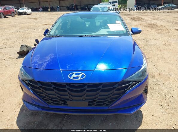 KMHLS4AG6PU487391 2023 HYUNDAI ELANTRA Blue Vista del cuadro de instrumentos