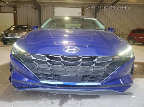 KMHLS4AG6PU573039 2023 HYUNDAI ELANTRA Blue Դիմացի տեսք