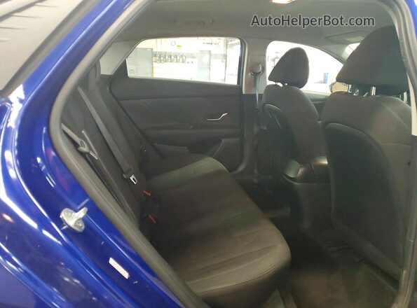 KMHLS4AG7MU187368 2021 HYUNDAI ELANTRA Синий Вид задних сидений