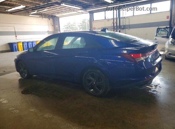 KMHLS4AG7MU187368 2021 HYUNDAI ELANTRA Синий Задняя левая четверть