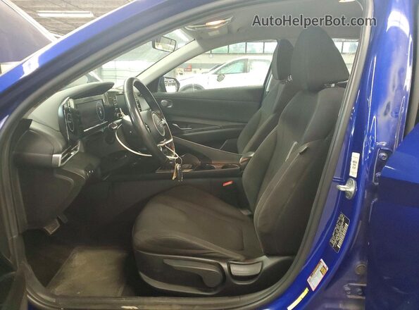 KMHLS4AG7MU187368 2021 HYUNDAI ELANTRA Синий Вид салона спереди