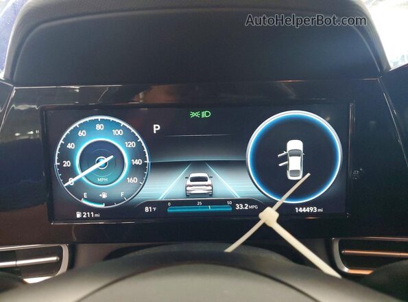 KMHLS4AG7MU187368 2021 HYUNDAI ELANTRA Синий Вид щитка приборов
