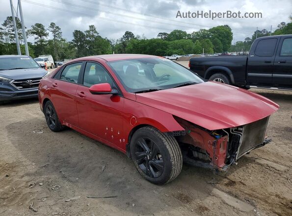 KMHLS4AG7NU217566 2022 HYUNDAI ELANTRA Red Przód prawy